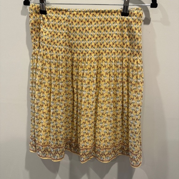 Yellow Floral Mini Skirt - Picture 3 of 3